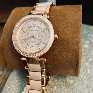 Michael Kors Rose Gold Blush watch **brand new with tag and plastic covering